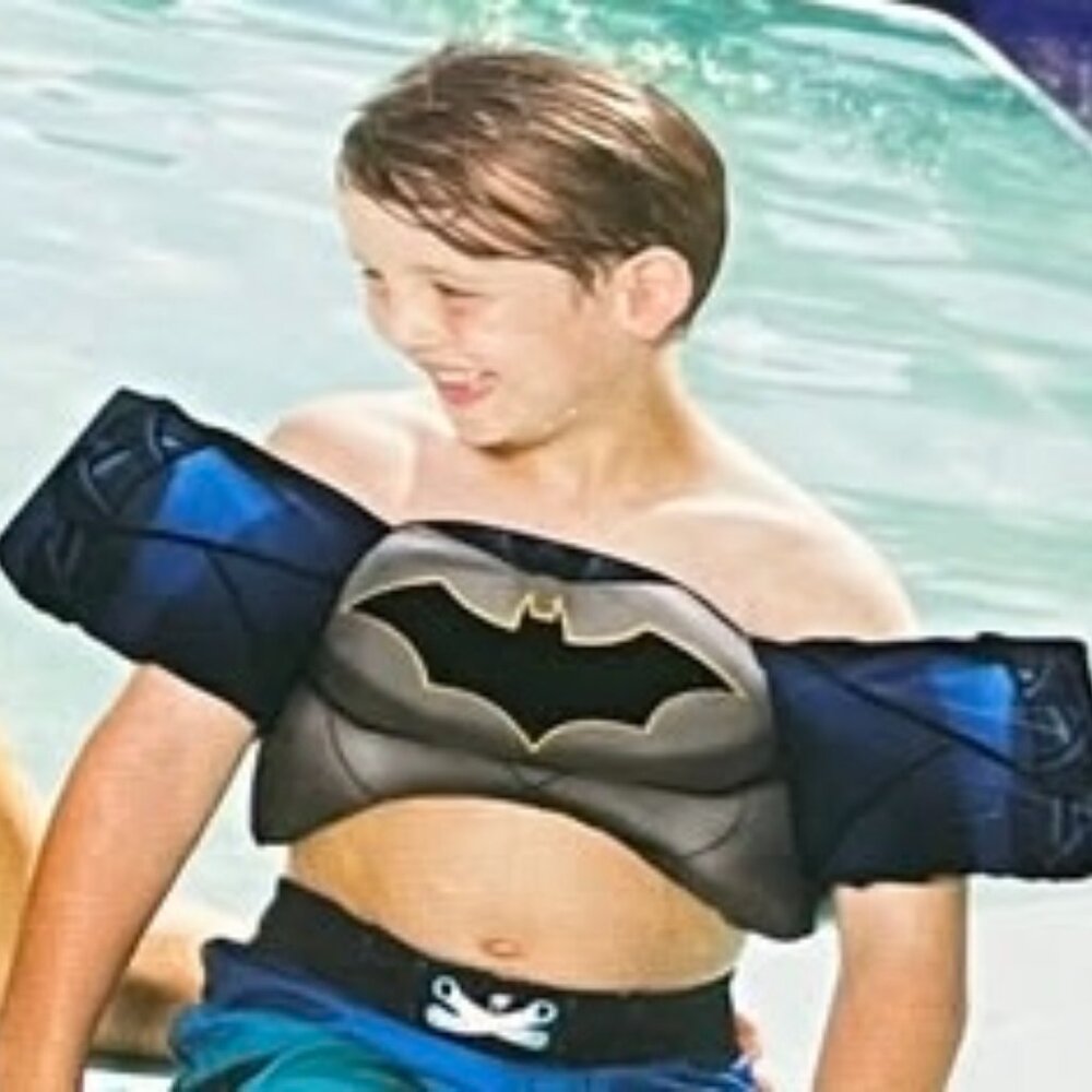 New PUDDLE JUMPER SWIM AID DC Batman Children 33-55 lbs NWT